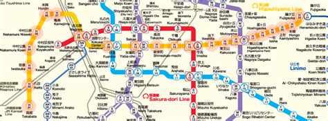 Higashiyama Line Map Nagoya Subway