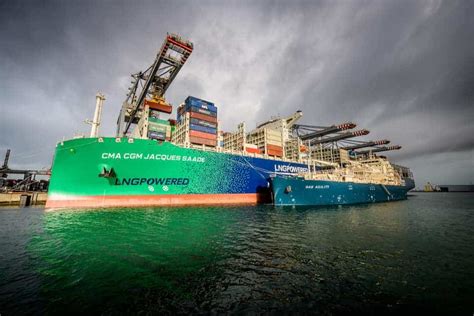 Photos Cma Cgm Carries Out The Largest Lng Bunkering Operation For A