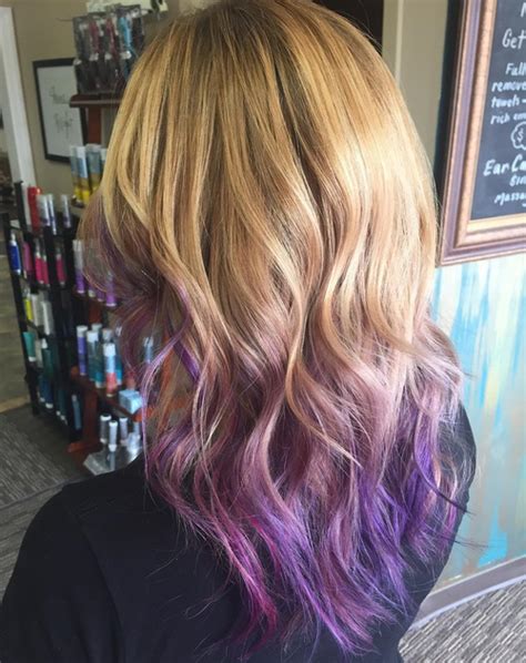 purple ombre hair ideas plum lilac lavender  violet hair colors