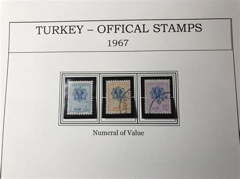 Turkey Official Stamps 1967 Rstamps