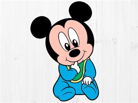 Baby Mickey Mouse Svg Baby Mickey Svg Eps Dxf Png Etsy