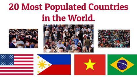 Top 20 Most Populated Countries In The World Youtube