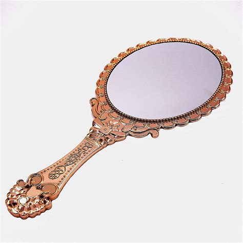 Xpxkj Hand Mirror Vintage Handheld Mirror With Handle Vanity Makeup Mirror Travel