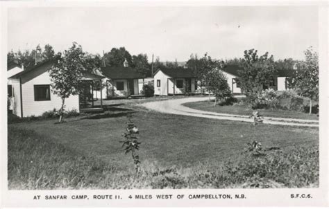 Sanfar Camp Route 11 Campbellton Nb New Brunswick Vintage Real Photo