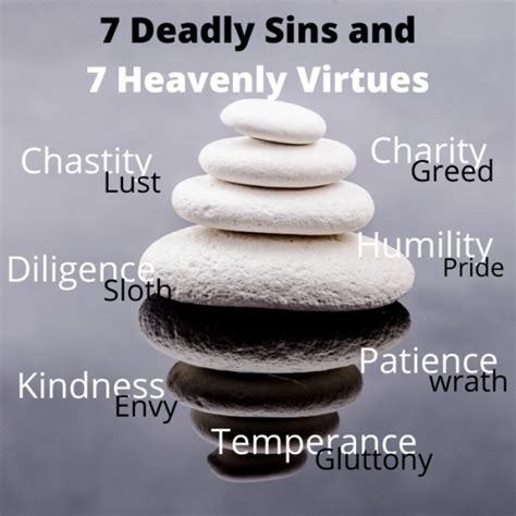 Balancing The 7 Deadly Sins With Seven Heavenly Virtues Master Mind