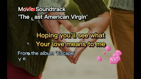 Open Arms The Last American Virgin Soundtrack By Journey Lyrics Hq Youtube