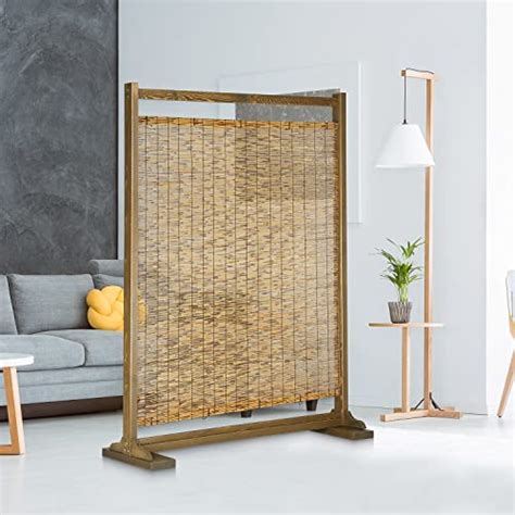 Myt Large Semi Private Reed Single Panel Privacy Screen Room Divider