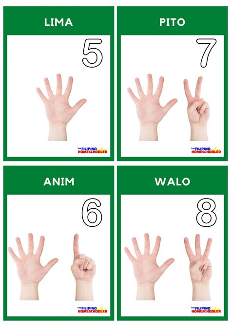 Free Filipino Counting Flashcards — The Filipino Homeschooler