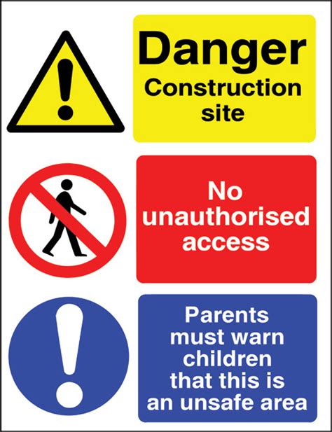 Site Safety Sign The Health And Safety Work Act 1974