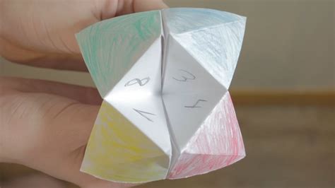 How To Make An Origami Fortune Teller Youtube