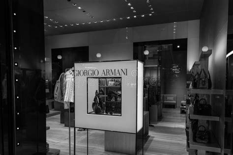 Milan October 9 2016 Giorgio Armani Store In Milan Editorial Image