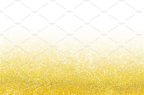 Gold Glitter Texture Christmas Abstract Background With White Background Fading Up Away High