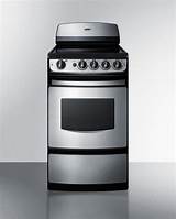 Summit 20 Electric Range Stainless Steel Pictures