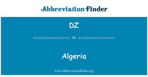 Algeria Country Abbreviations Abbreviation Finder