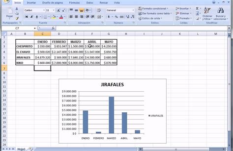 2 Creación De Gráficos En Excel Con Celdas No Seguidas Youtube