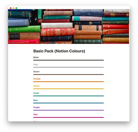 Notion Dividers Basic Pack