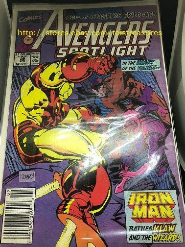 1990 Vol 1 Issue 29 Avengers Spotlight Avengers Comic Book Cover