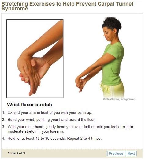 Wrist Flexor Stretch Work Exercises Pinterest