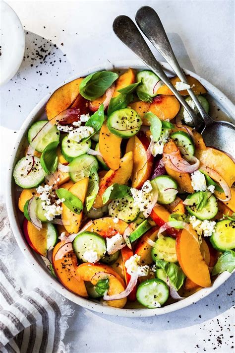 Check spelling or type a new query. Nectarine Salad with Cucumber, Basil and Goat Cheese ...
