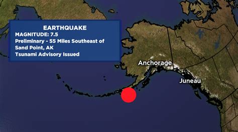 Tsunami Concern After Alaska Earthquake