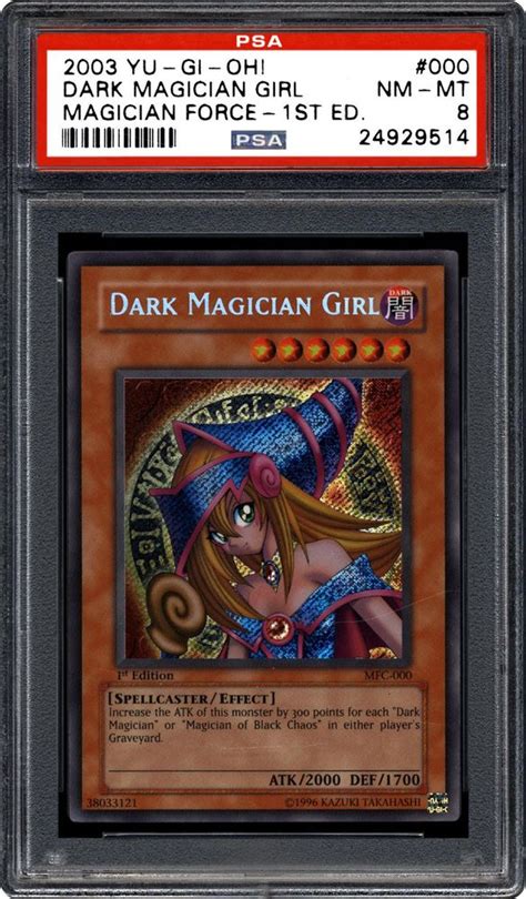 2003 Yu Gi Oh Magicians Force First Edition Dark Magician Girl 1st