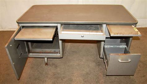 Free delivery and returns on ebay plus items for plus members. 1950s Metal Tanker Desk | Olde Good Things