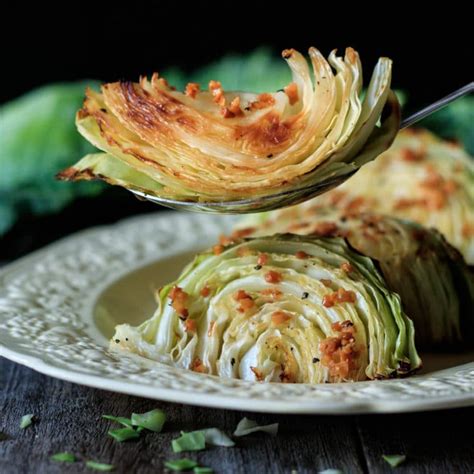 This garlic roasted cabbage is such a tasty vegan dish. Roasted Cabbage Wedges with Lemon Garlic Butter | Recipe ...