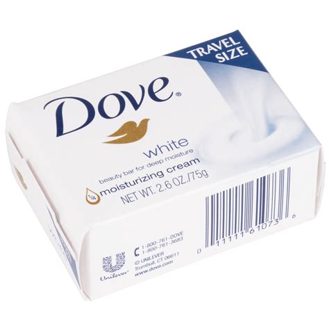 Dove Cb126811 White 26 Oz Travel Size Beauty Bar Soap 36case