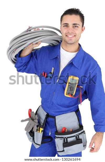 Handsome Electrician Stock Photo Edit Now 130261694