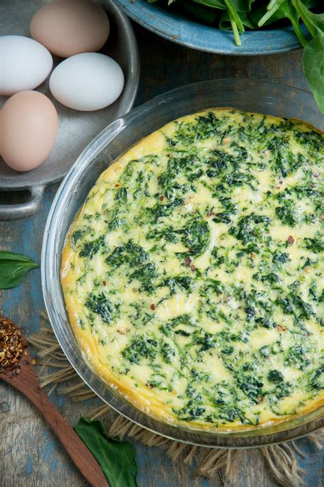 Crustless Spinach Quiche Low Carb And Keto Simply So Healthy