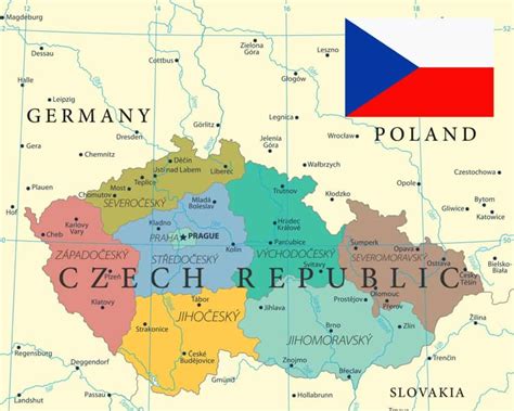 Mapa Mundo Republica Checa Mapa Região