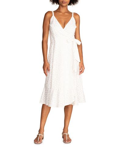 Cotton Wrap Dress Neiman Marcus