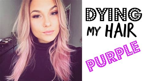 Dying My Hair Purple Vlog Youtube