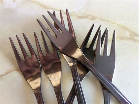 Vintage Forks Never Used Stainless Steel Forks Set Of 6 Etsy