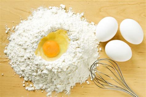 Flour And Eggs Stock Photo Image Of Preparation Horizontal 14952794