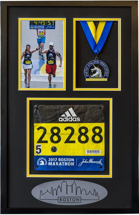 Custom Crafted Running Medal Race Photo And Bib Frame With Engraved