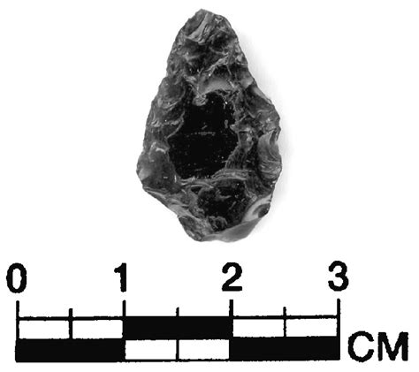 Obsidian Biface Fragment From The Mangold Site 41me132 Length Of The