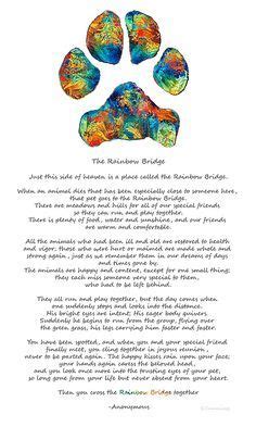 Found on bing from www pinterest com. "Rainbow Bridge" Free Printable Poem {Pet Loss} | Pet loss ...