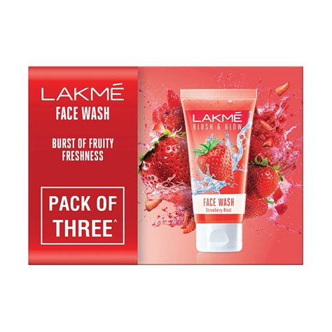 LakmÉ Blush And Glow Strawberry Combo Face Wash With Fruit Extracts