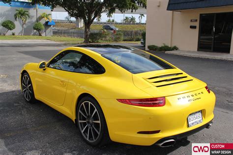 Porsche 911 Carrera Gloss Bright Yellow