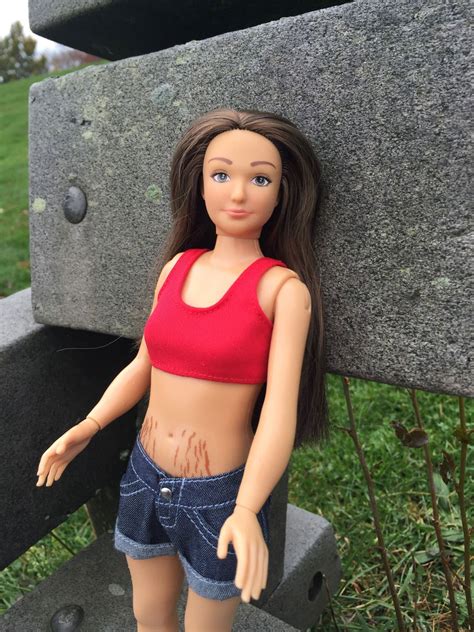 Normal Barbie Lammily The Realistic Doll With Stretch Marks Acne