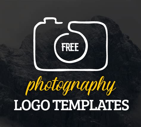 Free Photography Logo Templates Free Stuff Freebies