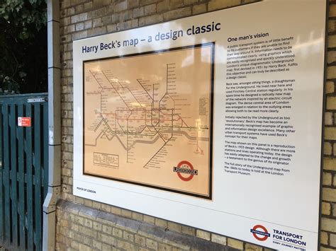 Seen The Harry Beck Tube Map In Finchley Central Londonist