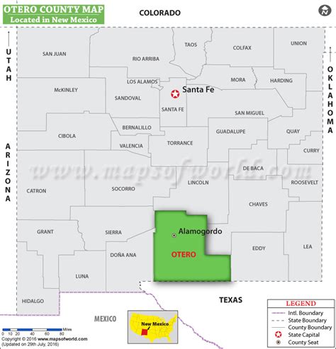 This was 0.02% of total us population and 3.1% of total new mexico state population. Otero County Map, New Mexico