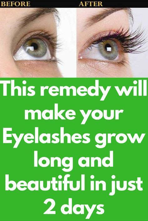 This Remedy Will Make Your Eyelashes Grow Long And Beautiful In Just 2 Days Homemade Eyelash