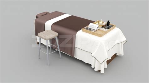 6489 Free 3d Spa Bed Model Download