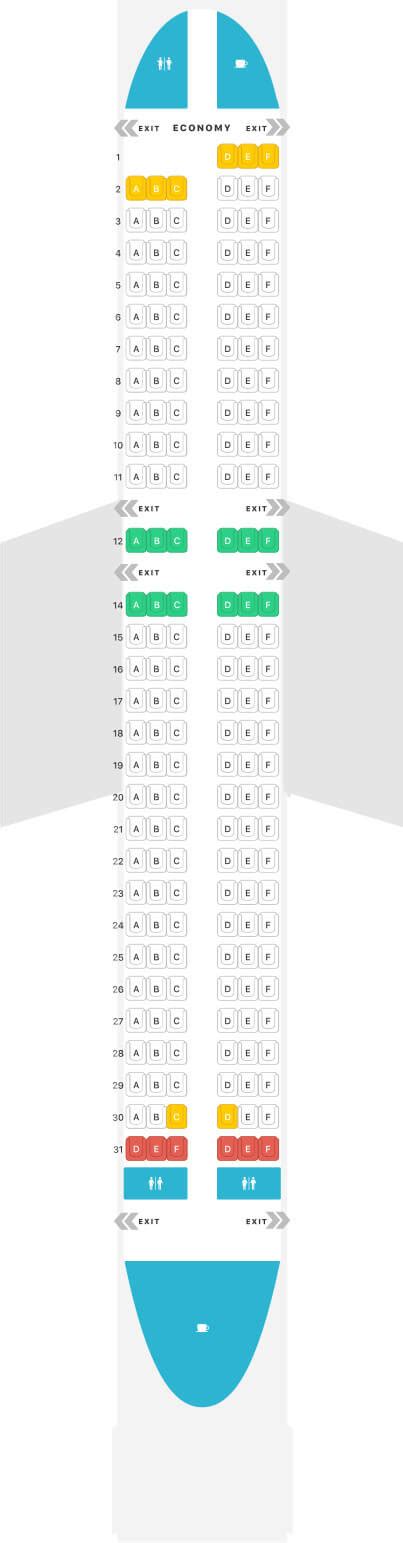Allegiant Plane Seats Chart