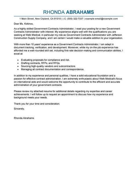 Outstanding Military Cover Letter Examples Livecareer