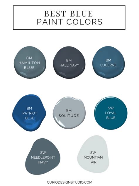 Best Blue Paint Colors Curio Design Studio