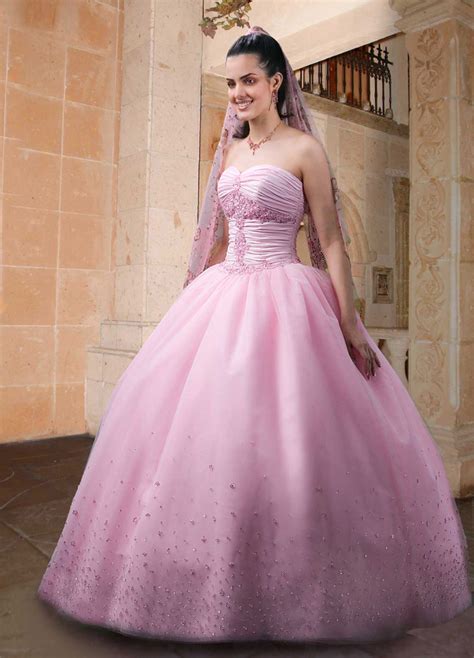 Just A Leaf The Beautiful Pink Style Of Ball Gown Wedding